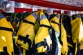 Yellow life vests