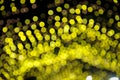 Yellow light bokehs Royalty Free Stock Photo