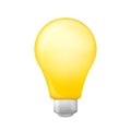 Yellow light bulb Royalty Free Stock Photo