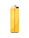 Yellow lighter vector concept