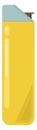 Yellow lighter, illustration, vector Royalty Free Stock Photo