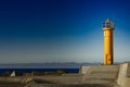 Yellow lighthouse Royalty Free Stock Photo