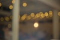 Yellow lights bokeh texture. Christmas lights blured .Smooth backgrounds, brightly glowing lights and evening glory, evening Royalty Free Stock Photo