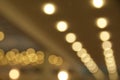 Yellow lights bokeh texture. Christmas lights blured .Smooth backgrounds, brightly glowing lights and evening glory, evening Royalty Free Stock Photo