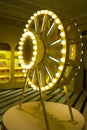 The yellow lights wheel at Yellow Cafe