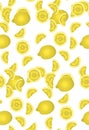 Yellow lime seamless pattern