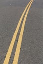 Yellow Line on Asphalt road
