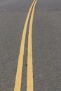 Yellow Line on Asphalt road