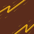 Yellow line croos with brown background Royalty Free Stock Photo