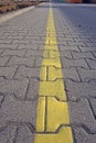 Yellow line Royalty Free Stock Photo