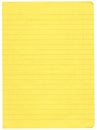 Yellow lined paper Royalty Free Stock Photo