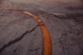 Yellow lines highway Royalty Free Stock Photo