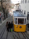 Yellow Lisbon Fenicular Tram