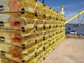 Yellow lobster traps