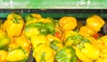 Yellow, local peppers