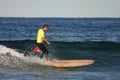 Yellow longboarder Royalty Free Stock Photo