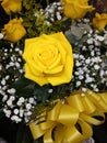 Yellow lovely rose buquet