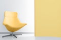 Yellow luxury armchair