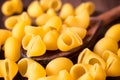 Yellow macaronie Royalty Free Stock Photo
