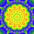 Yellow mandala background. Colorful image Royalty Free Stock Photo