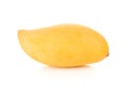 Yellow mango ,thai fruit favorite isolated on a white background