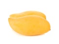 Yellow mango ,thai fruit favorite isolated on a white background