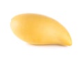 Yellow mango ,thai fruit favorite isolated on a white background Royalty Free Stock Photo