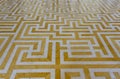Yellow marble decorated floor