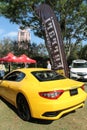 Yellow Maserati sportscar in south Florida