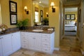 Yellow Master Bath Room Royalty Free Stock Photo