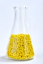 Yellow masterbatch granule Royalty Free Stock Photo