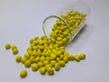 Yellow masterbatch granule