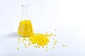 Yellow masterbatch granule Royalty Free Stock Photo