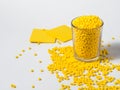Yellow masterbatch granule and color chips