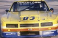 A yellow Mazda Trans AM in the Toyota Grand Prix Car Race in Long Beach, CA