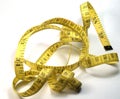 Yellow measure tape Royalty Free Stock Photo