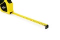 Yellow measuring tape Royalty Free Stock Photo