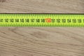 Measuring tape set at 1,50 meter for social distancing Royalty Free Stock Photo