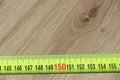 Measuring tape set at 1,50 meter for social distancing Royalty Free Stock Photo