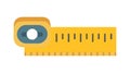 Yellow Measuring Tape Vector - Precision and Measurement Tool, vector design Generative AI Royalty Free Stock Photo