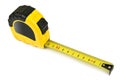 Yellow measuring tape Royalty Free Stock Photo