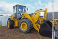 Yellow Shovel ddigger at a show in Ireland fair Royalty Free Stock Photo