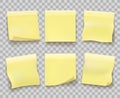 Yellow memo paper on transparent