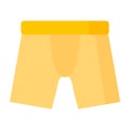 Yellow Men boxer underpants. Fashion concept