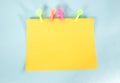 Yellow message board Royalty Free Stock Photo