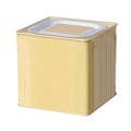 Yellow metal box Royalty Free Stock Photo