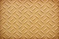 Yellow metal diamond plate pattern background. Royalty Free Stock Photo