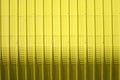 yellow metal sheet pattern and vertical line design Royalty Free Stock Photo