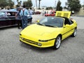 Yellow Mid-Engine Toyota MR2 Sports Coupe Royalty Free Stock Photo
