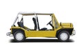 Yellow Mini Moke car
